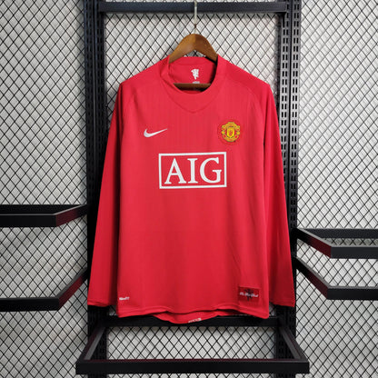 RETRO Manchester United Manga Comprida I 07/08