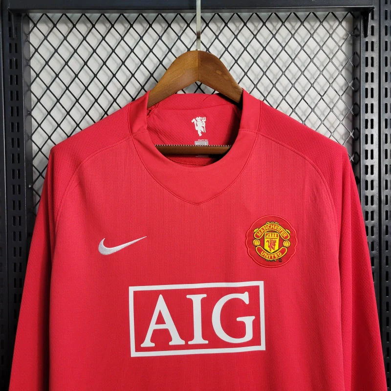 RETRO Manchester United Manga Comprida I 07/08